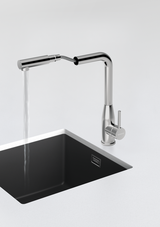 СМЕСИТЕЛ SCHOCK Keto Pull-out Inox