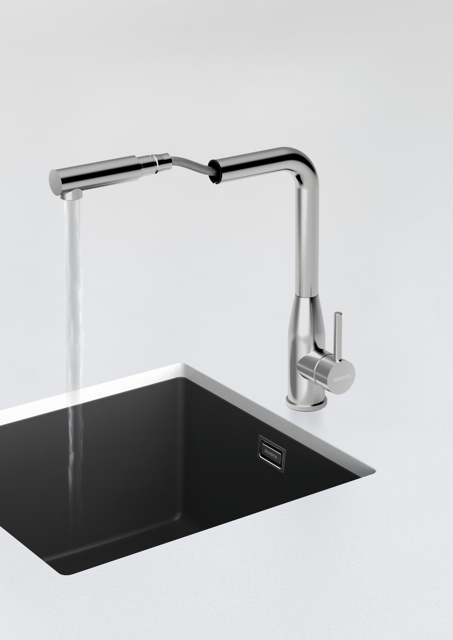 СМЕСИТЕЛ SCHOCK Keto Pull-out Inox