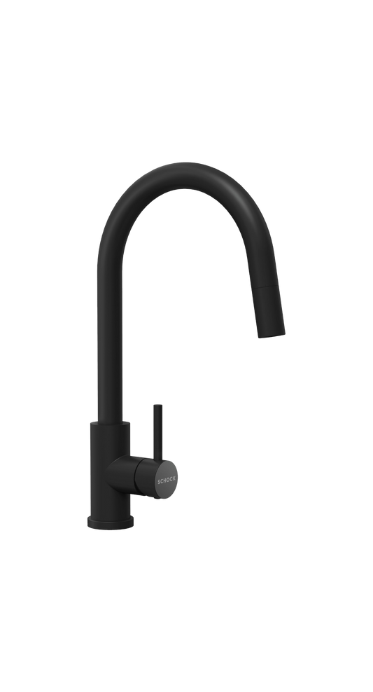 СМЕСИТЕЛ SCHOCK Prima Pull-out Black