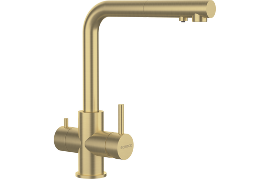 СМЕСИТЕЛ SCHOCK Vitus Pull Out White Gold