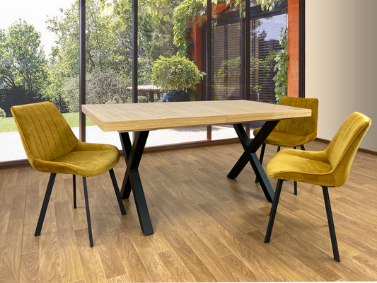 Трапезна маса XARIS - 160/85 см разтегателна